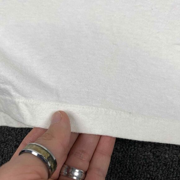 Vintage Just Hafta Gamble T Shirt Single Stitch Short Sleeve White Size 2XL XXL - Picture 6 of 6